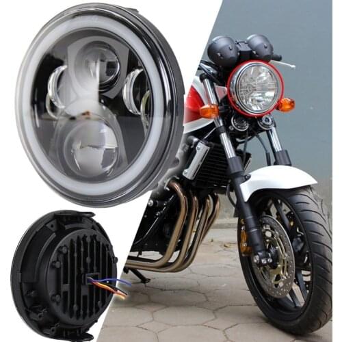 Motorcycle 7" Round Headlight H4 For Honda CB500 CB400 CB1300 Hornet 250 Hornet 600 Hornet 900 VTEC VTR250