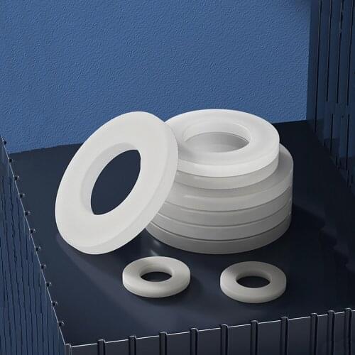 Nylon Washers Screws Bolts Washer Round Shape Plastic Insulation Plainwasher Rubber Gasket M2M2.5M4M5M6M8M10M12-24