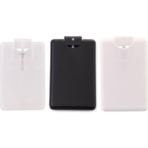 New 10Pcs 20ml Refillable Perfume Spray Bottles Card Type Fine Mist Plastic Empty Liquid Container Portable Sprayer Atomizer