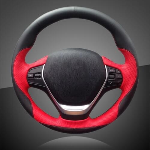 Auto Braid On The Steering Wheel Cover for BMW F20 2012-2018 F45 2014-2018 F30 F31 F34 2013-2017 F32 F33 F36 Car Steering Covers