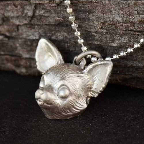 Originally hand-designed 925 Sterling Silver Necklace Pendant with lovely and lonely personality for men and women