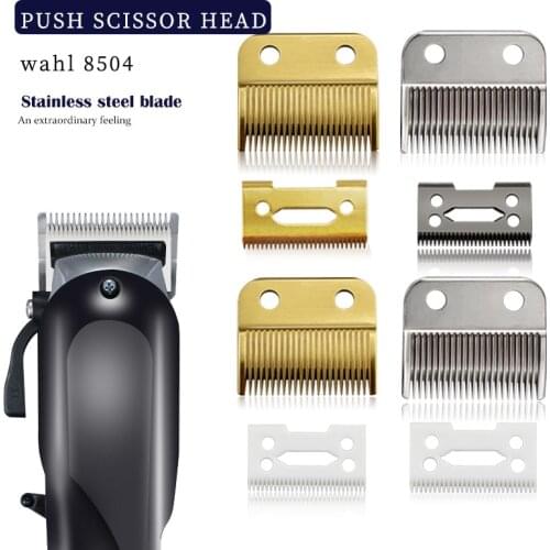 Barbershop Metal Push Scissors Head Salon Trimmer Replacement Blade, For wahl 8504 Hair Clipper Modification Parts