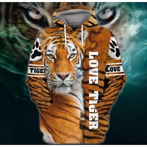 PLstar Cosmos 3DPrint Newest Tiger Animal Art Unique Funny Men/Women Cozy Hrajuku Casual Streetwear Hoodies/Zip/Sweatshirt O-34