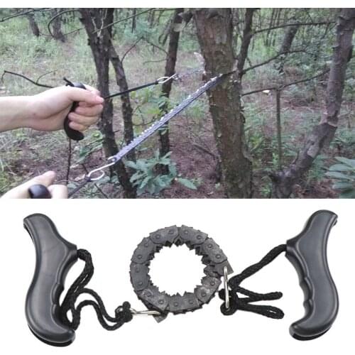Portable Hand Tools Gear Pocket Chain Saw Foldable Outdoor Multipurpose Emergency Survival Handle Saws Tools
