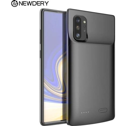 Portable battery case for Samsung note 10 5200mAh Extra Shockproof Protective Cover for Galaxy Note10+ 6000mAh Black