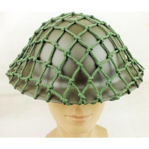 WWII WW2 UK BRITISH ARMY MK2 BRODIE STEEL HELMET WITH CAMOUFLAGE NET