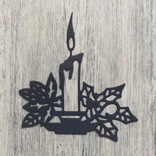 ArtScrap Chrismas candle For Metal Cutting Stencils For DIY Scrapbooking Craft Embossing Die Cuts | Art: 340