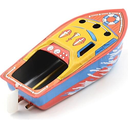2020 Hot Vintage Retro STEAM BOAT Tin Toys Candles Powered Put Put Ship Boat Collectable Tin Toys Gifts