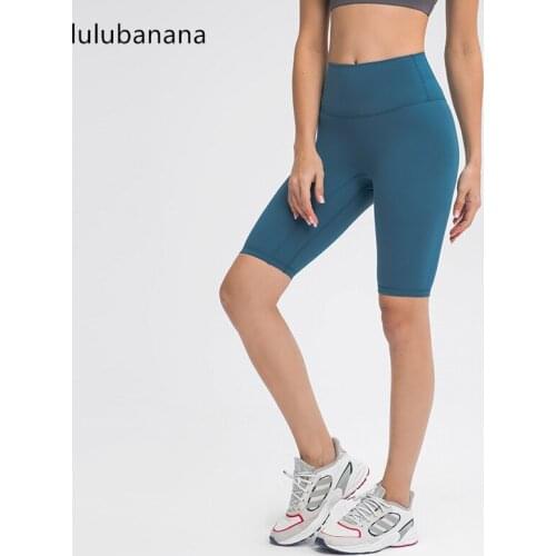 Lulubanana YOGA Womens Biker Shorts Workout for Women Naked Feeling Athletic Yoga Shorts Tights with Hidden Pockets-5 Inches