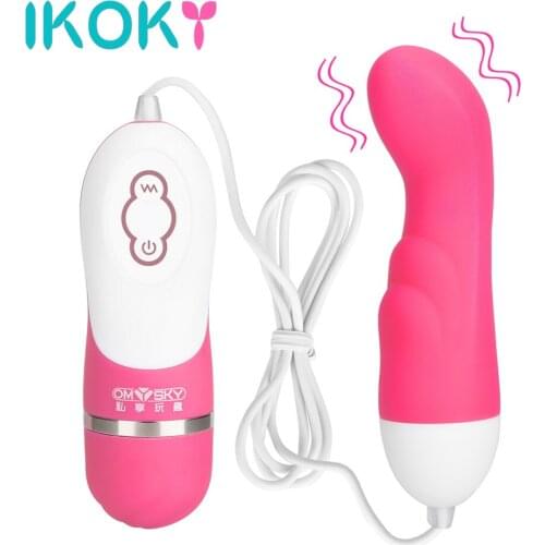 IKOKY Vibrator 10 Speed Clitoris Stimulator G-Spot Massager Female Masturbation Multi-speed Sex Toys for Women Remote Control