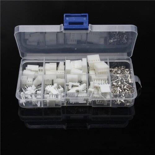 150PCS 2.54mm JST-XH White Male Female Terminal Housing Connectors Pin Header Connector Plug 2/3/4/5P With Box Adaptor Kits