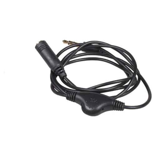 3 ft 3.5mm M/F Stereo Earphone Audio Extension Cable 1M with Volume Control rolling switch For Ipod/MP3 Plays/Speaker