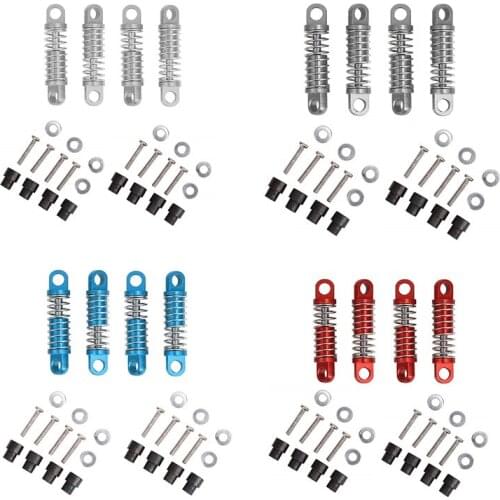4Pcs Alloy Shock Absorber Damper Oil Filled Type for Rc Hobby Model Car 1/28 Wltoys K969 K989 P929 Drift Rally Bigfoot