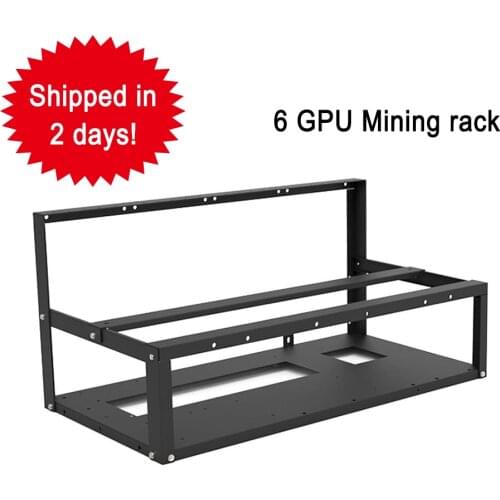 6 GPU 8 GPU Open-pit Mining Machine Frame Case Mining Coin Ring Support Bracket Case Frame Transfer Mining Rack