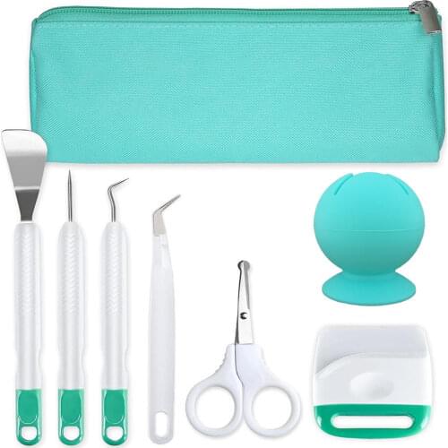 8Pcs/set Vinyl Weeding Tools Set With Vinyl Scrap Collector & Carrying Bag For Cricut/Silhouette/Siser/Oracal 631 651 751 Vinyl