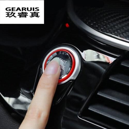 Car styling For BMW 1 3 4 5 Series X1 X3 X5 X6 E83 E84 E71 E70 Z4 E89 E90 E91 E60 E87 ENGINE START STOP switch buttons Stickers