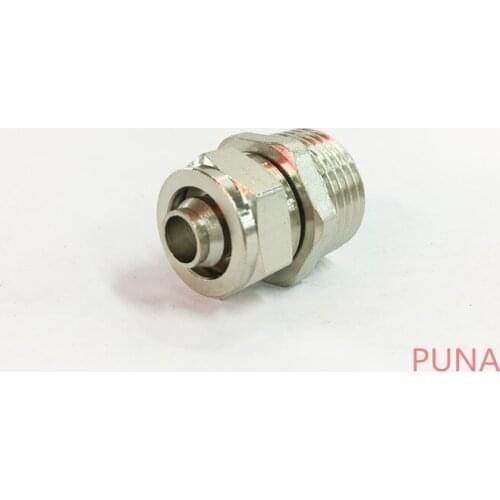 Free shipping BSPT KLC6-01 10pcs 6mm to 1/8" Fast Twist Pneumatic Connectors male straight one-touch fittings