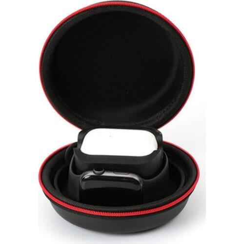 For Apple Watch Series SE 5 4 3 2 1 Portable Charger Holder Dock Case Travel Hard Protective Airpods Bag Pouch Cover Zipper Box
