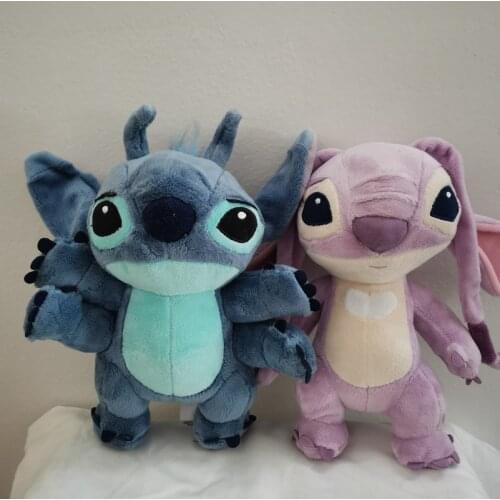 Disney 22cm Lilo And Stitch Plush Toys Shape 4 Hands Stitch And Angel Stuffed Soft Doll For kids Gift