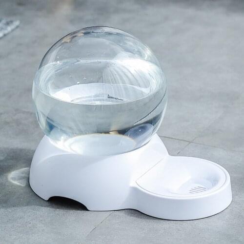 2.8L Cat Bowl Water Dispenser Automatic Water Storage Pet Dog Cat Food Bowl Food Container with Waterer Pet Waterer Feeder