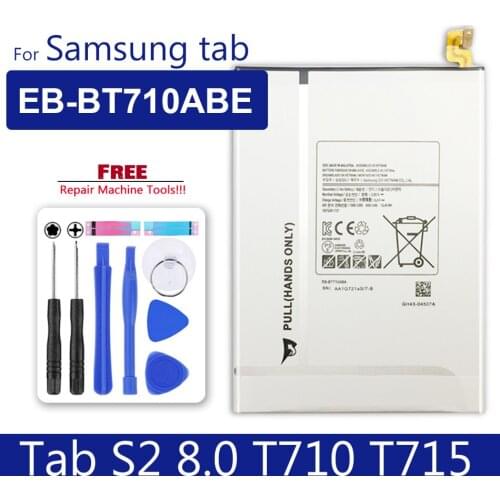 EB-BT710ABE Tablet Battery For Samsung Galaxy Tab S2 8.0 SM-T710 T713 T715 4000mAh Replacement Batteries Quality