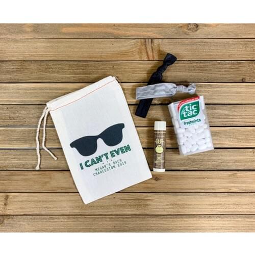 Custom Groomsmen birthday party Drawstring Bag welcome bag bridesmaid gift survival kit wedding favor Bachelorette Hangovers bag