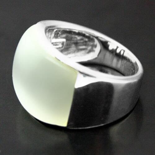 Free shipping 7*20mm 925 STERLING SILVER NATURAL CLEAR WHITE OPAL coral jades pearl RING SIZE 7/8/9/10