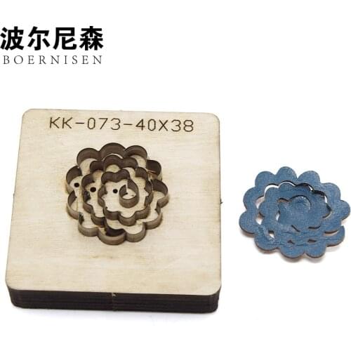 Floral Leather Earring Cutting Die Leather Decorative Earring Template Die Cutting Machine Clicker Die SMVAUON