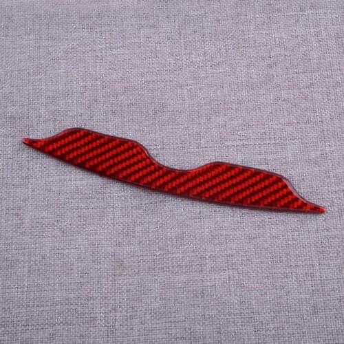 Car Red Carbon Fiber Central Console AC Decoration Cover Trim Fit For Nissan 370Z 2020-2016 2015 2014 2013 2012 2011 2010 2009