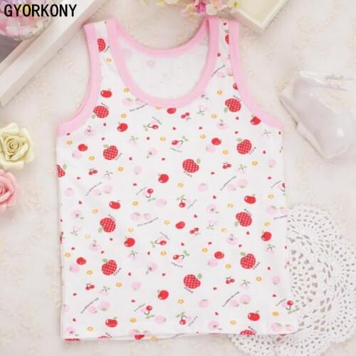 Girls clothing kids underwear model Tops for girls tank tops children vest underwear kids 6pcs/lot A-WY858-6P