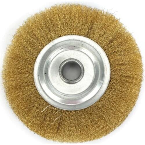 5 Inch 125mm Soft Brass Wire Copper Brush For Deburring Descaling Polishing Wheel Rotary Tool DIY Power Tool Parts
