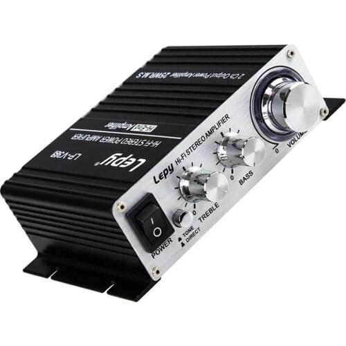 Lepy Mini 700W Hi-Fi 12V Stereo Amplifier MP3 for iPod Motorcycle Car Amp