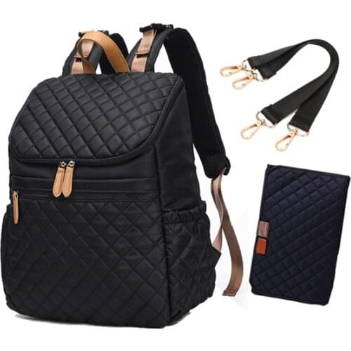 Fashion Mummy Maternity Bag Multi-function Diaper Bag Backpack Nappy Baby Bag with Stroller Straps for Baby Care