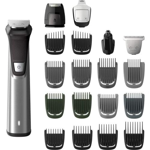 Philips Norelco MG7750/49 Multigroom Series 7000, Mens Grooming Kit with Trimmer for Beard, Head, Body, and Face - No Blade Oil