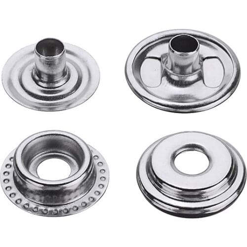 100x Snap Fastener Kit 15mm Leather Craft Press Stud Button Marine Boat Canvas Fastener Buttons Accessories Stainless Steel