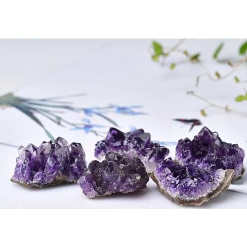 Natural Amethyst Crysta Cluster Healing Stones Specimen Decoration Home Crafts Mineral Decoration Ornament J0D8