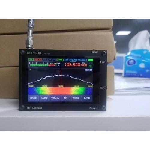 New 50K-200MHz Malachite SDR Radio Malahit DSP SDR HAM Receiver + LCD + Battery