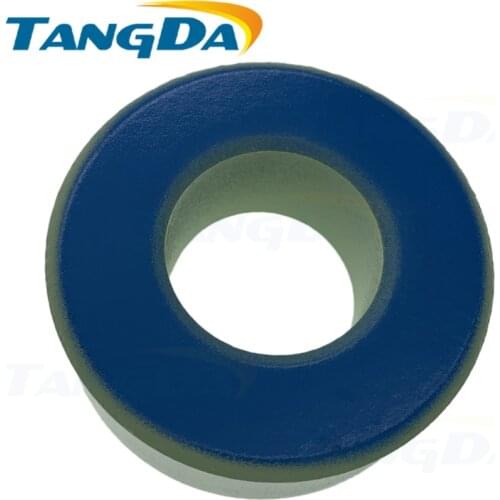 Tangda Iron powder cores T250-52 OD*ID*HT 64*31*26 mm 242nH/N2 75ue Iron dust core Ferrite Toroid Core toroidal green blue A