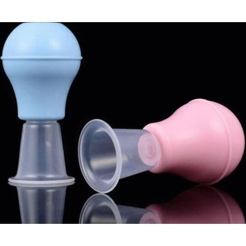 Silicone nipple pump sucker teat corrector as nipple orthotics puller with squeeze suction cup nipple tractor for health care