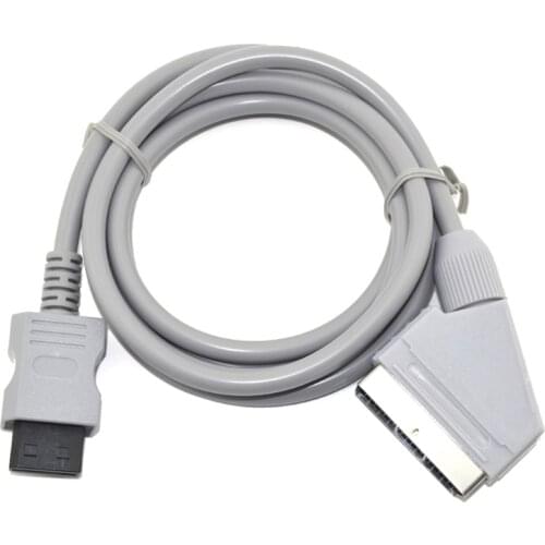 Q22A Compatible with Wii Wii-U Video Game 1.8m RGB Scart Video TV AV Cable Cord