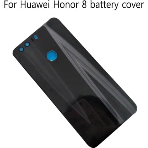 Glass Cover + Adhensive Sticker For Huawei Honor 8 Glass Battery Cover Back Rear Door for honor8 FRD-L19 L14 L04 battery cover