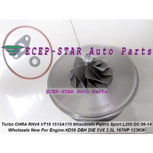 Turbo Cartridge CHRA VAD20022 1515A170 VT16 VT-16 For Mitsubishi Pickup L200 DI-D 07-11 Triton Intercooled 2010- 4D56 4D56U 2.5L
