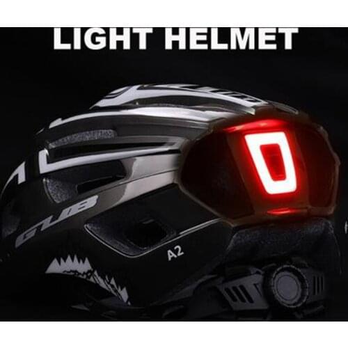 GUB Bicycle Light Helmet Rechargeable Breatheable Road Mountain Bike Motor Helmets with Rear Light Lamp Cycling Caps Hat