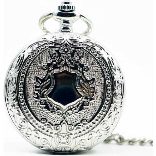 High Quality Sales Silver Steampunk Skeleton Automatic Mechanical Pocket Watch with Chain Unisex Gifts Watches PJX1289