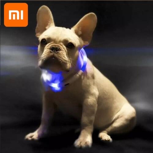 Youpin Pet Light Collar Waterproof Anti-lost Tag LED Warning Lighting USB Charging Collar Can be cut for Dog