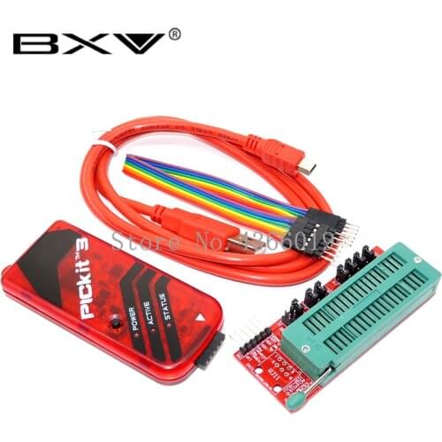 1set PICKIT3 Programmer + PIC ICD2 PICKit 2 PICKIT 3 Programming Adapter Universal Programmer Seat