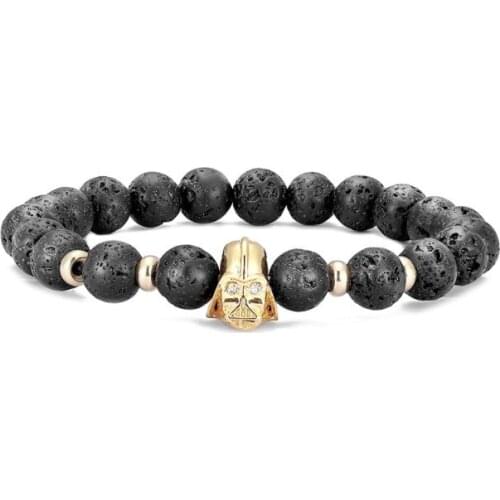 8mm gold silver copper cz zircon cubic zirconia beads bohemian Yoga Bracelet agate Onyx Stone Bangles cb354