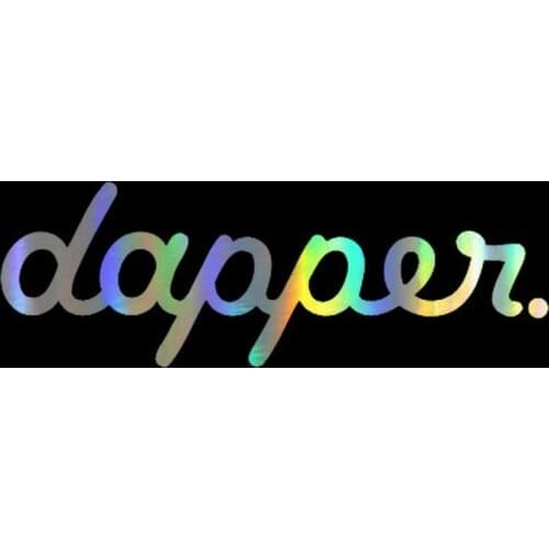Car Sticker Vinyl 40*13cm Dapper Banner Sticker On Car Jdm Style Reflective Stickers and Decals Funnny Car Styling 3D