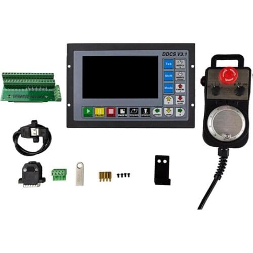 Upgraded DDCSV3.1 3axis 4 axis 500KHz G-Code Offline Controller for CNC Drilling Milling