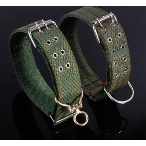 Large Pet Dog Collar Thickened Widening Metal Buckle Comfortable Pet Outdoor Training Adjustable Quick Released Collar